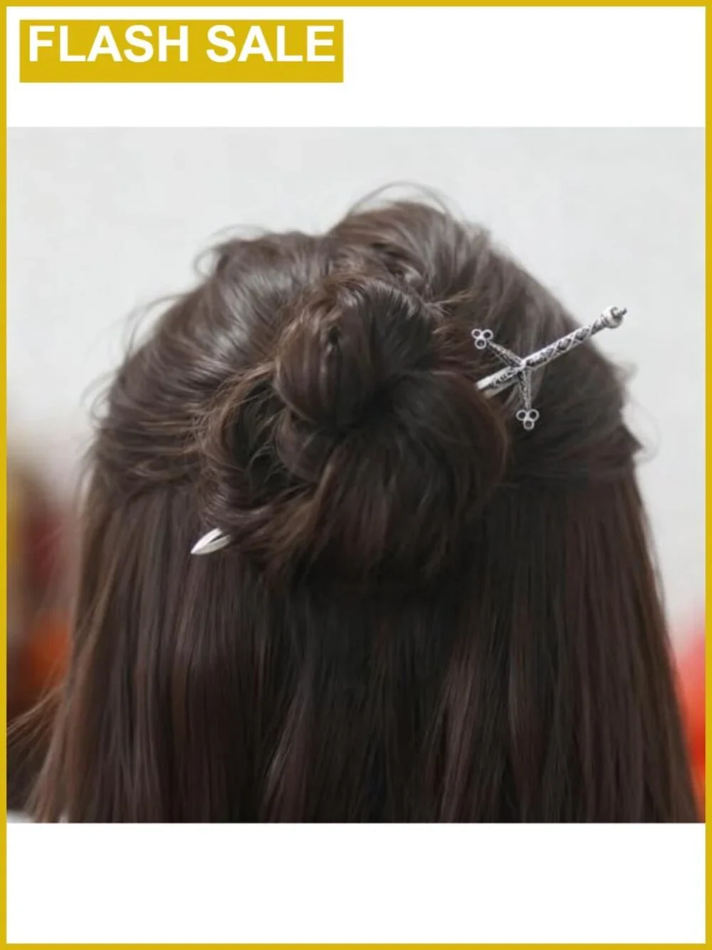 3-Piece Sword Hair Pins Set Gothic Viking Medieval Hair Sticks Metal